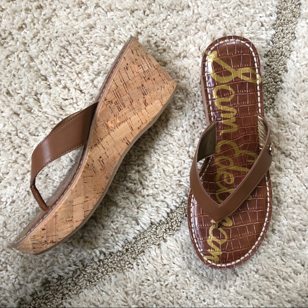 Sam Edelman Cork Wedge Sandals